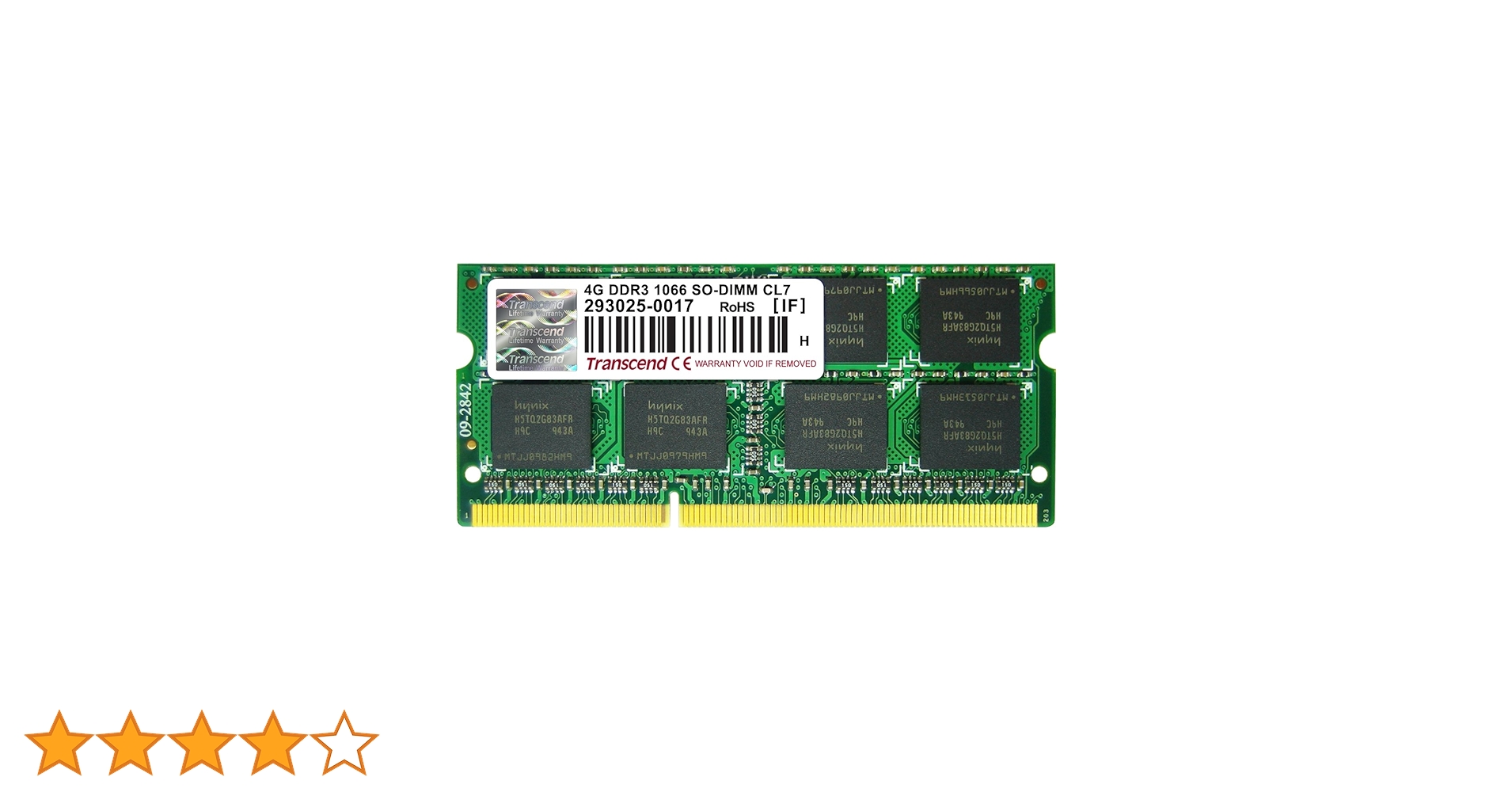 Amazon | Transcend ノートPC用メモリ PC3-8500 DDR3 1066 4GB